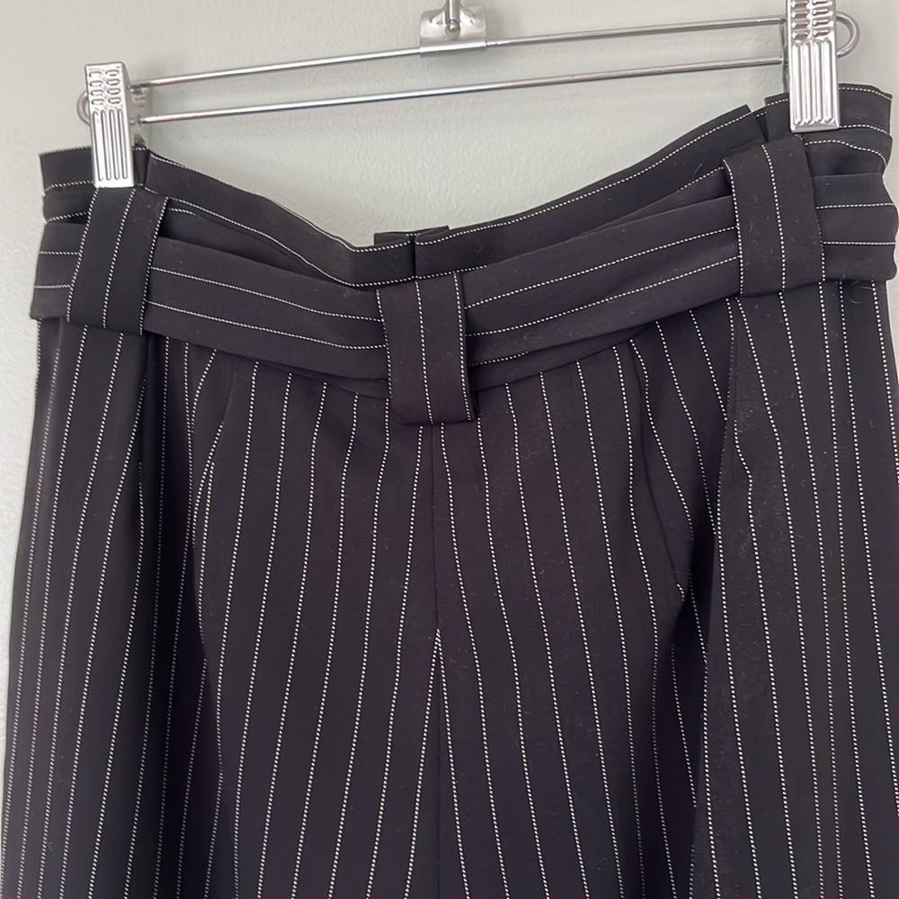 Exspress Paper Bag Stripped Ankle Pants - Picture 6 of 11